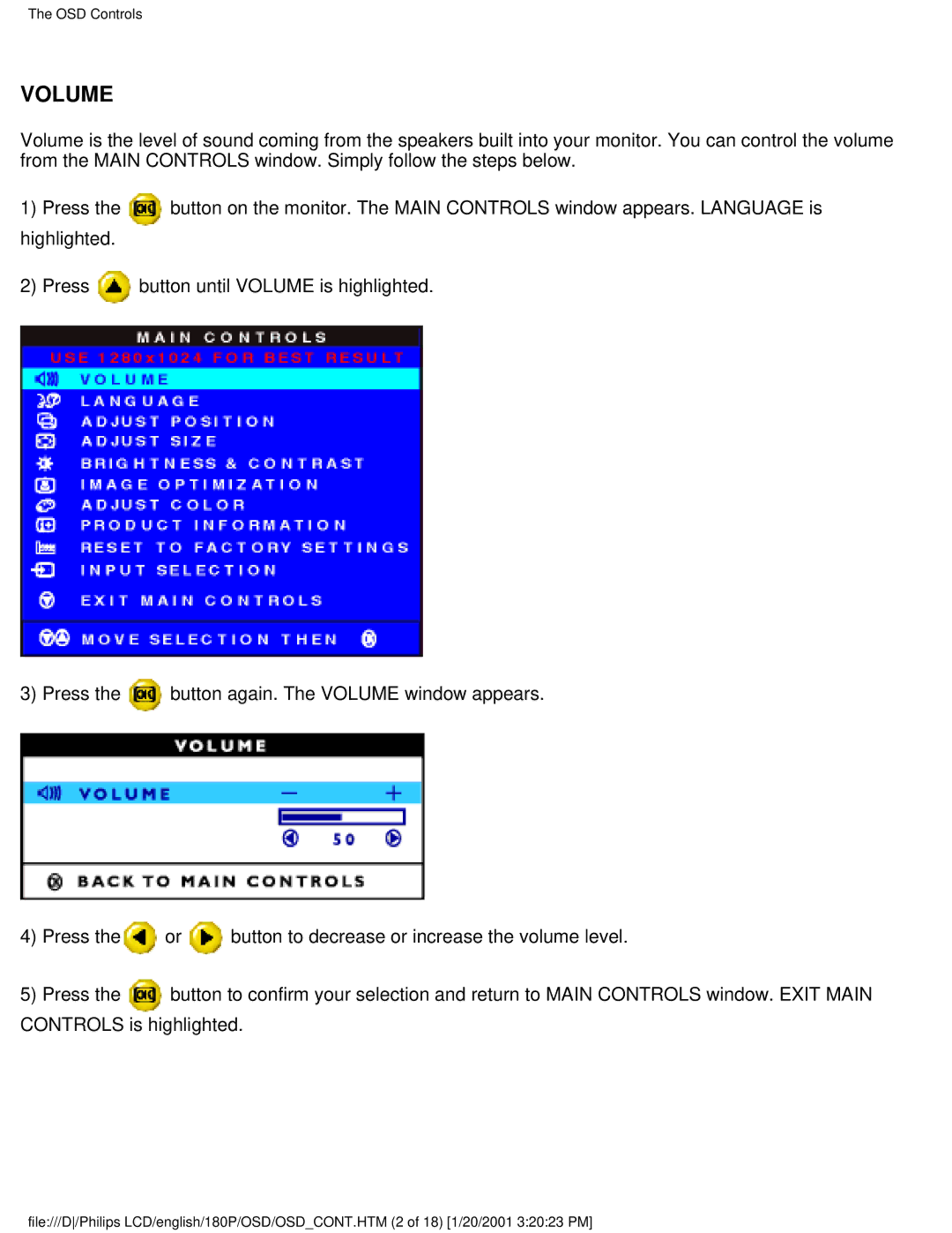 Philips 180P user manual Volume 