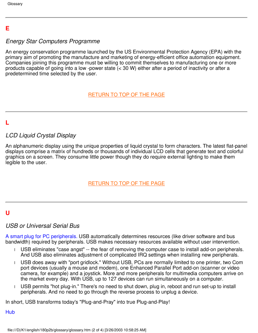 Philips 180P2B user manual Energy Star Computers Programme 