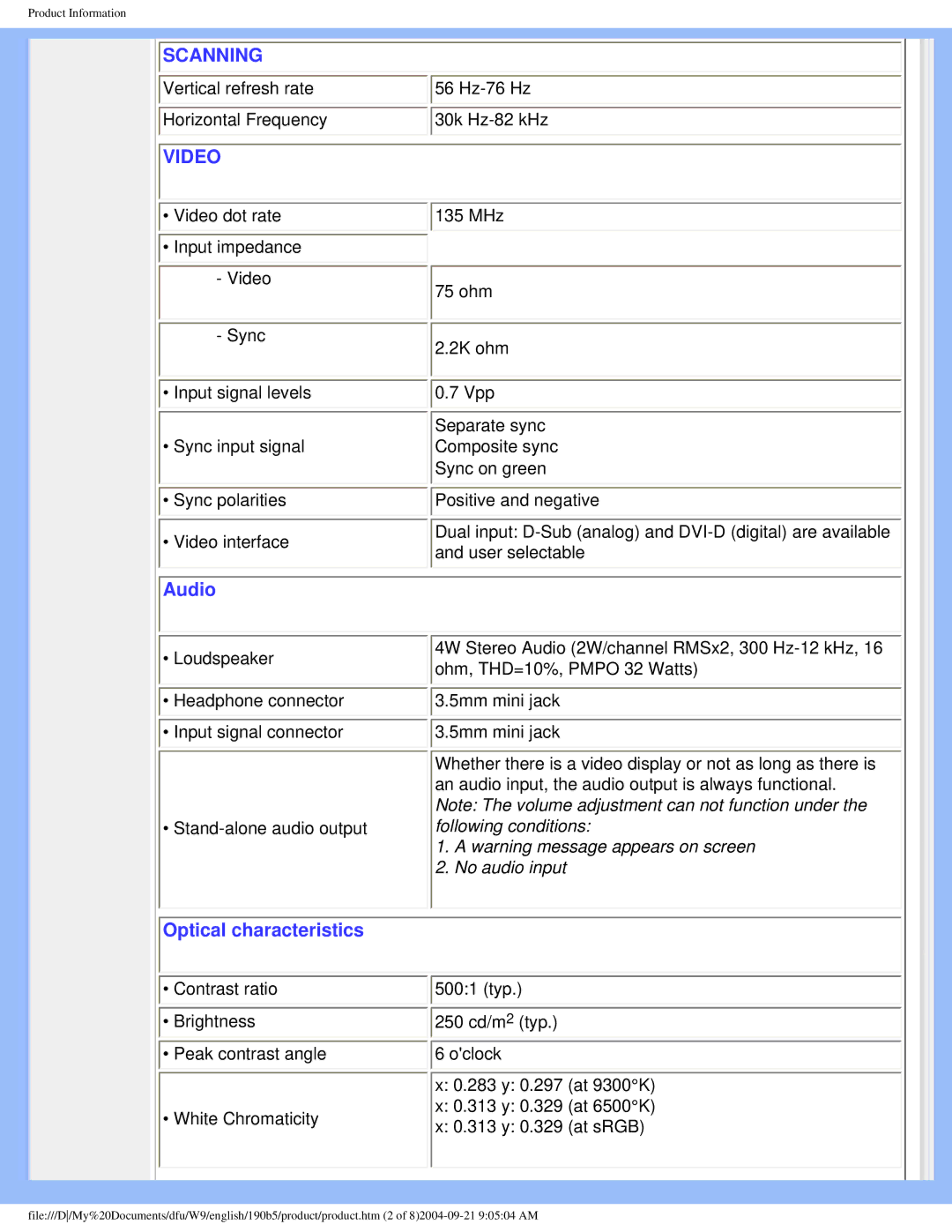 Philips 190b5 user manual Scanning 