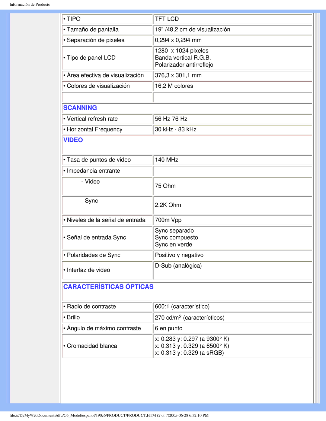 Philips 190C6 user manual Scanning 