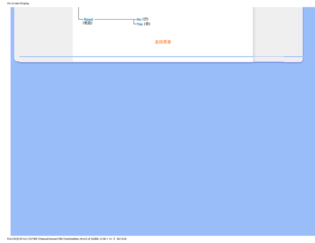 Philips 190C7 user manual 返回頁首 