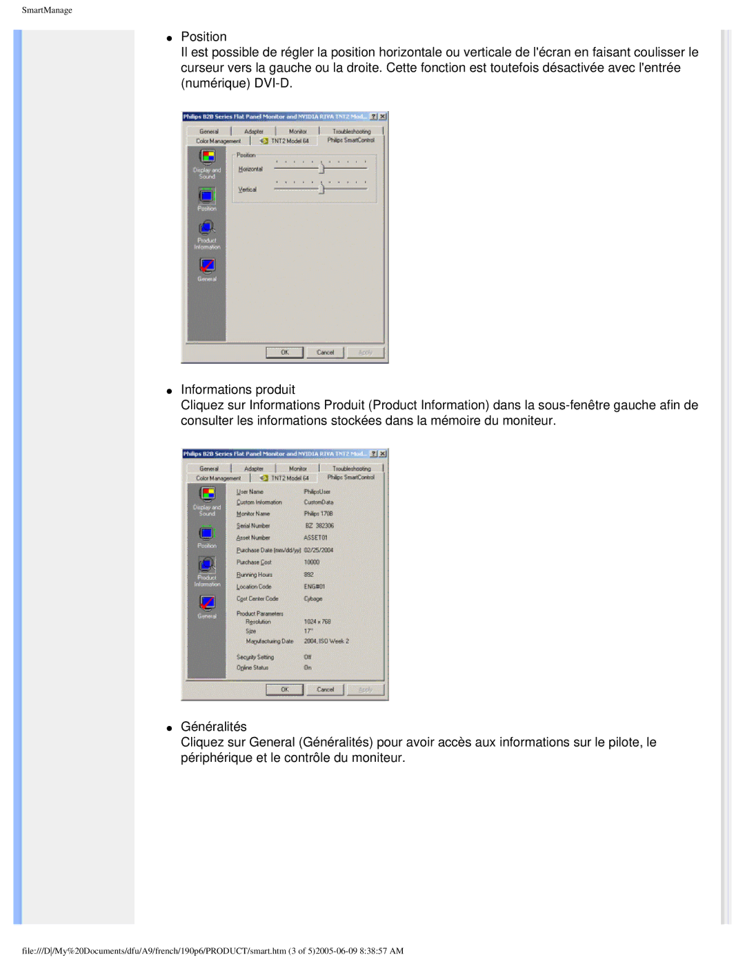 Philips 190P6 user manual SmartManage 