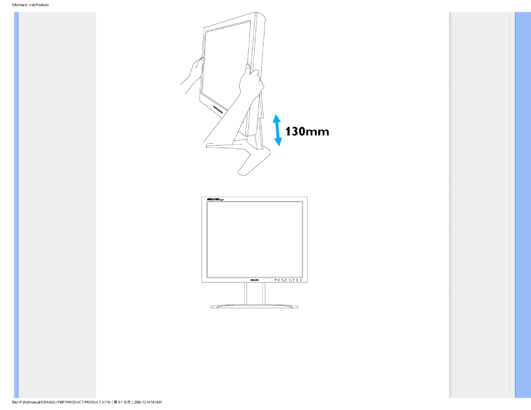 Philips 190P7 user manual 