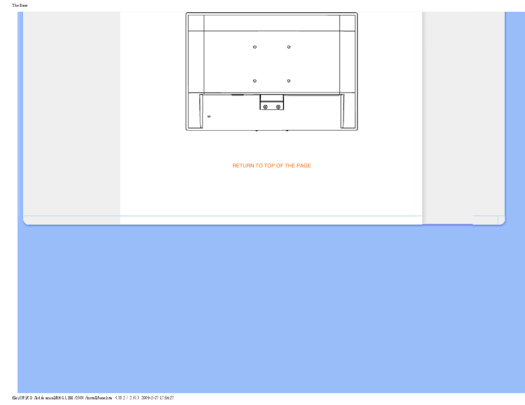 Philips 190V1SB/00 user manual Return to TOP 