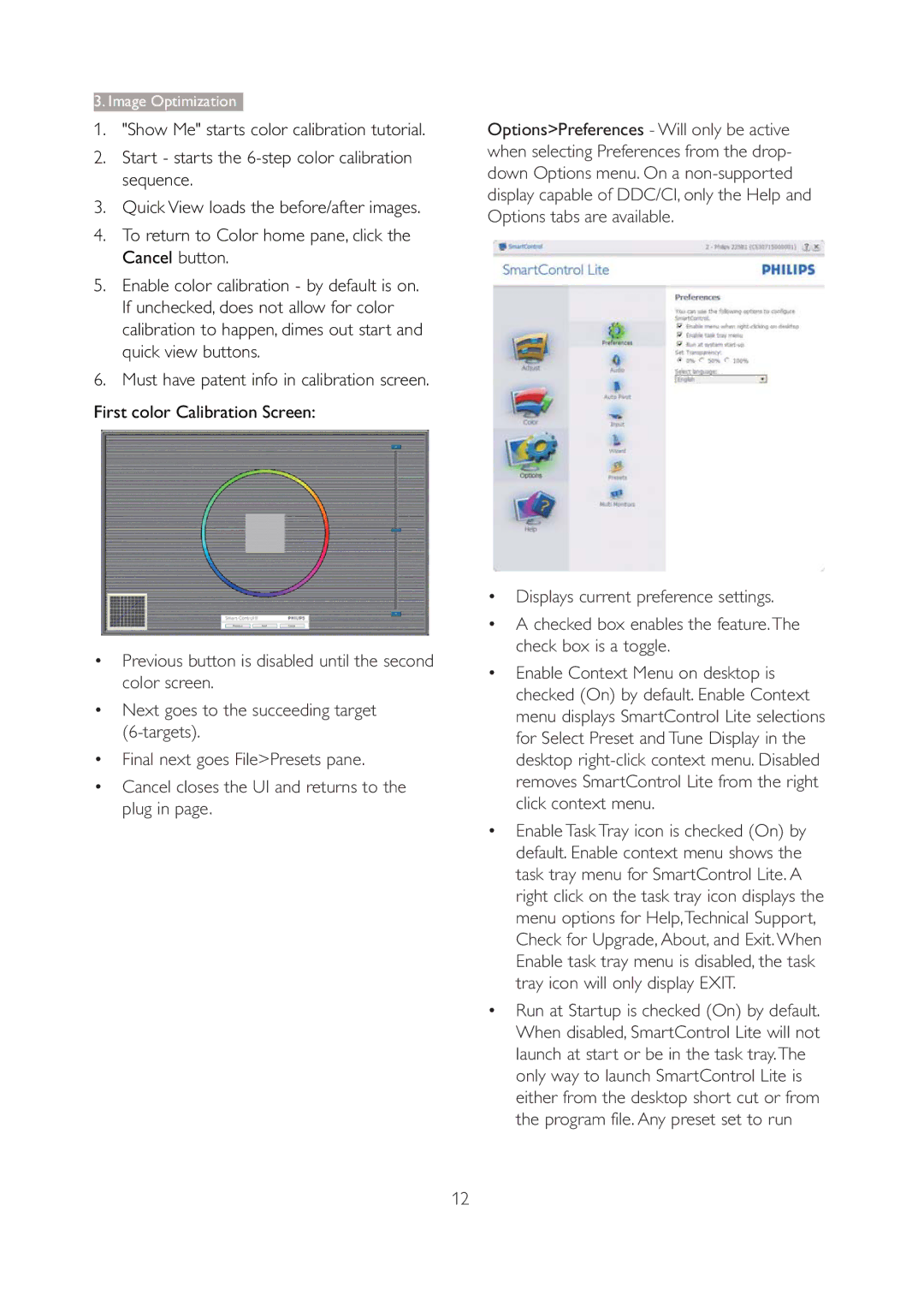 Philips 190V4LSB/27 user manual Image Optimization 