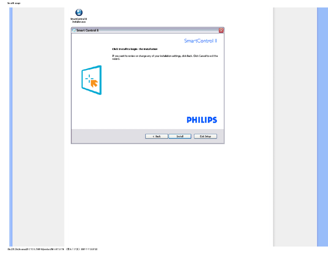 Philips 190V8 user manual SmartManage 