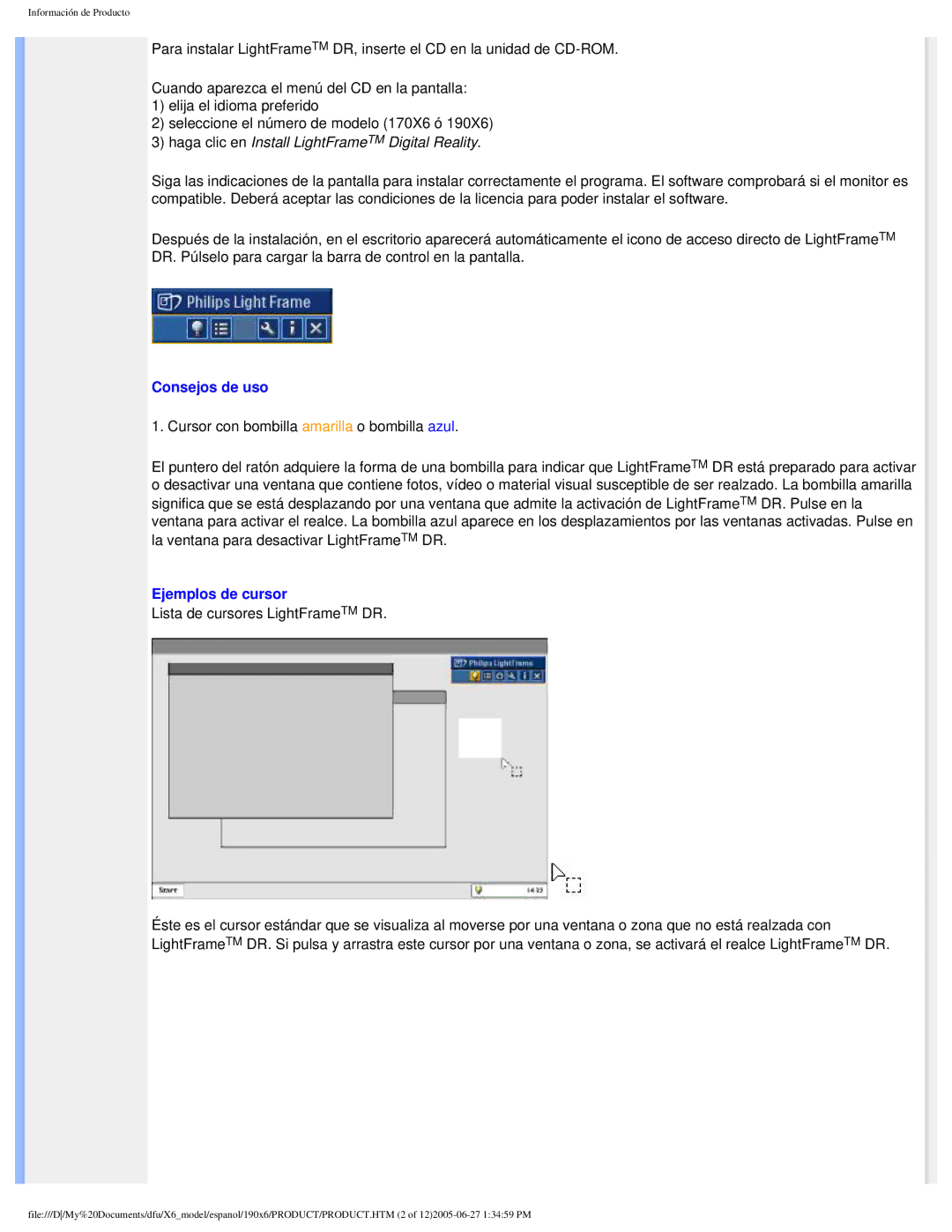 Philips 190X6 user manual Consejos de uso 