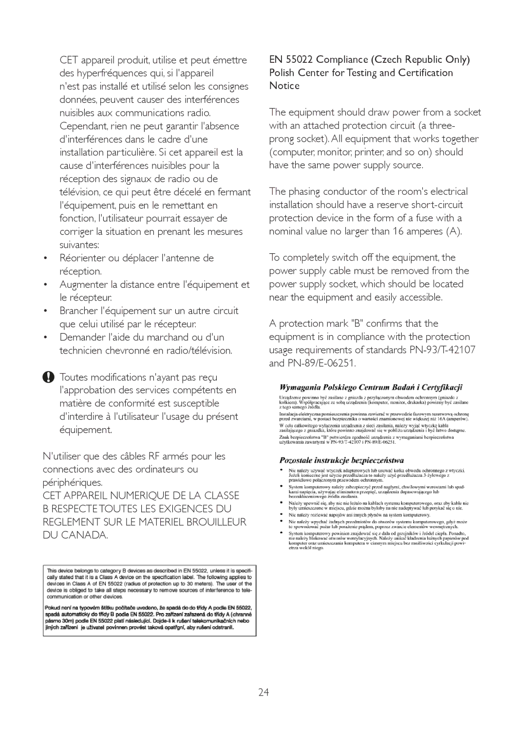 Philips 191E2SB/27 user manual 