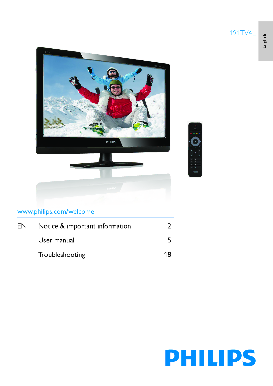 Philips 191TV4L user manual Troubleshooting 