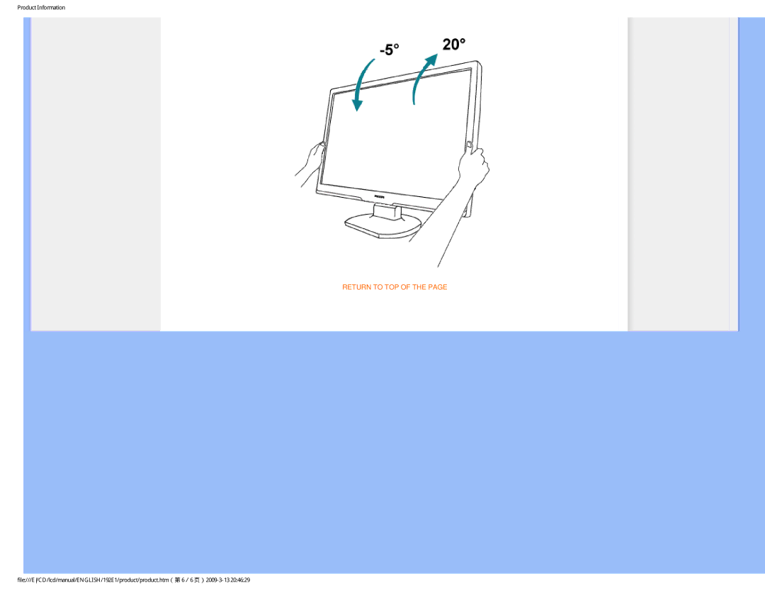 Philips 1.92E+03 user manual Return to TOP 