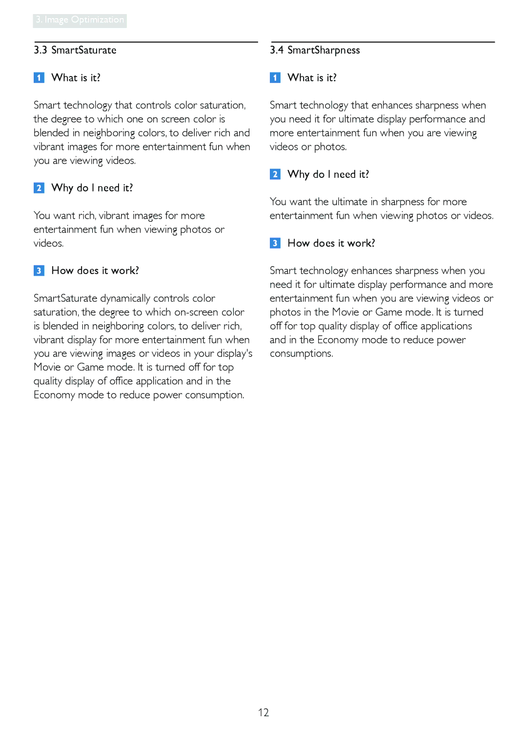 Philips 19B4LPCB/27 user manual SmartSharpness, What is it? 