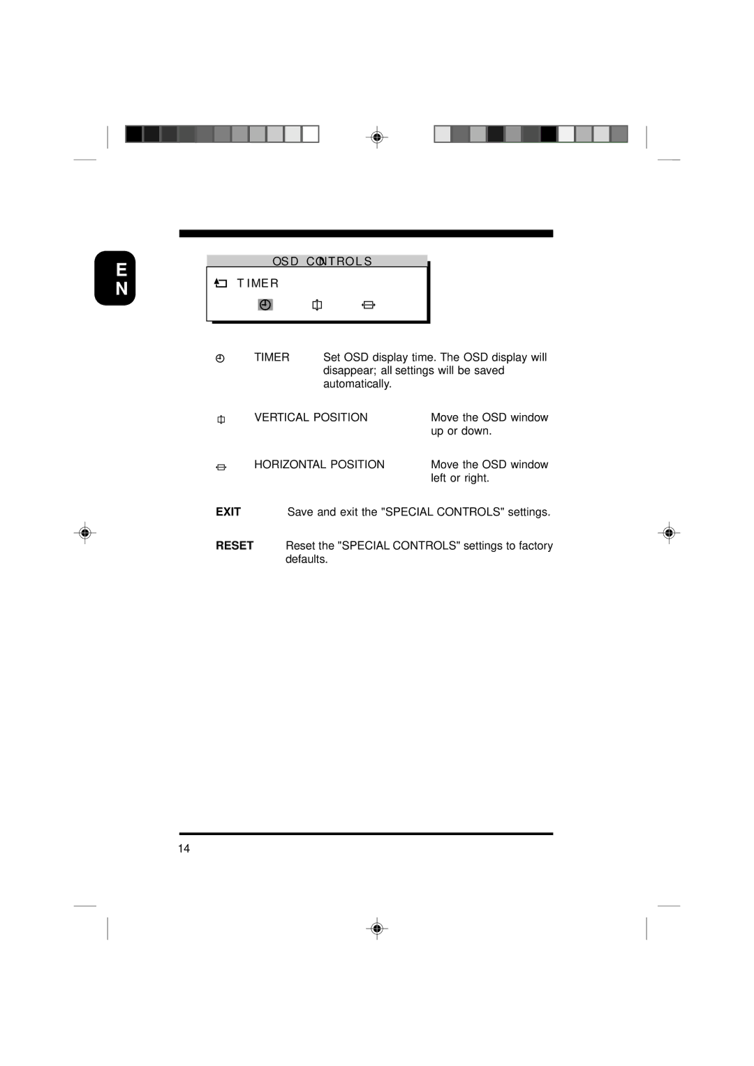 Philips 19C5808E specifications D Control S MER 