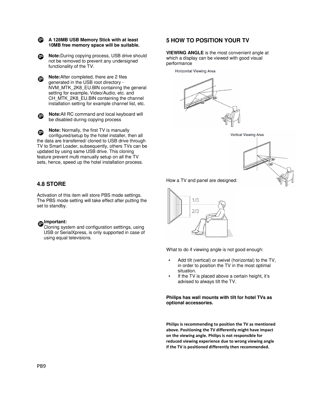 Philips 22HFL3330D/10, 19HFL3330D/10 manual Store 