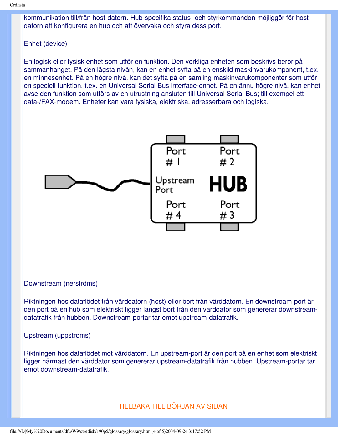 Philips 19OP5 user manual Tillbaka Till Början AV Sidan 