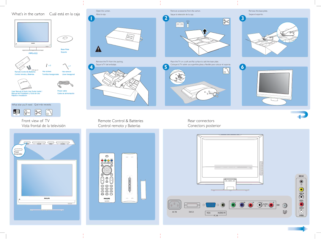 Philips 19PFL4322/45 manual 