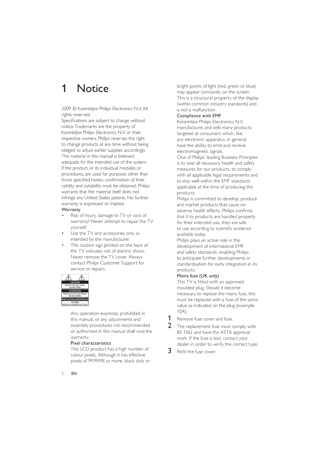 Philips 22PFL5614/60, 19PFL5404/60, 22PFL5604/60 user manual Koninklijke Philips Electronics N.V. All rights reserved 