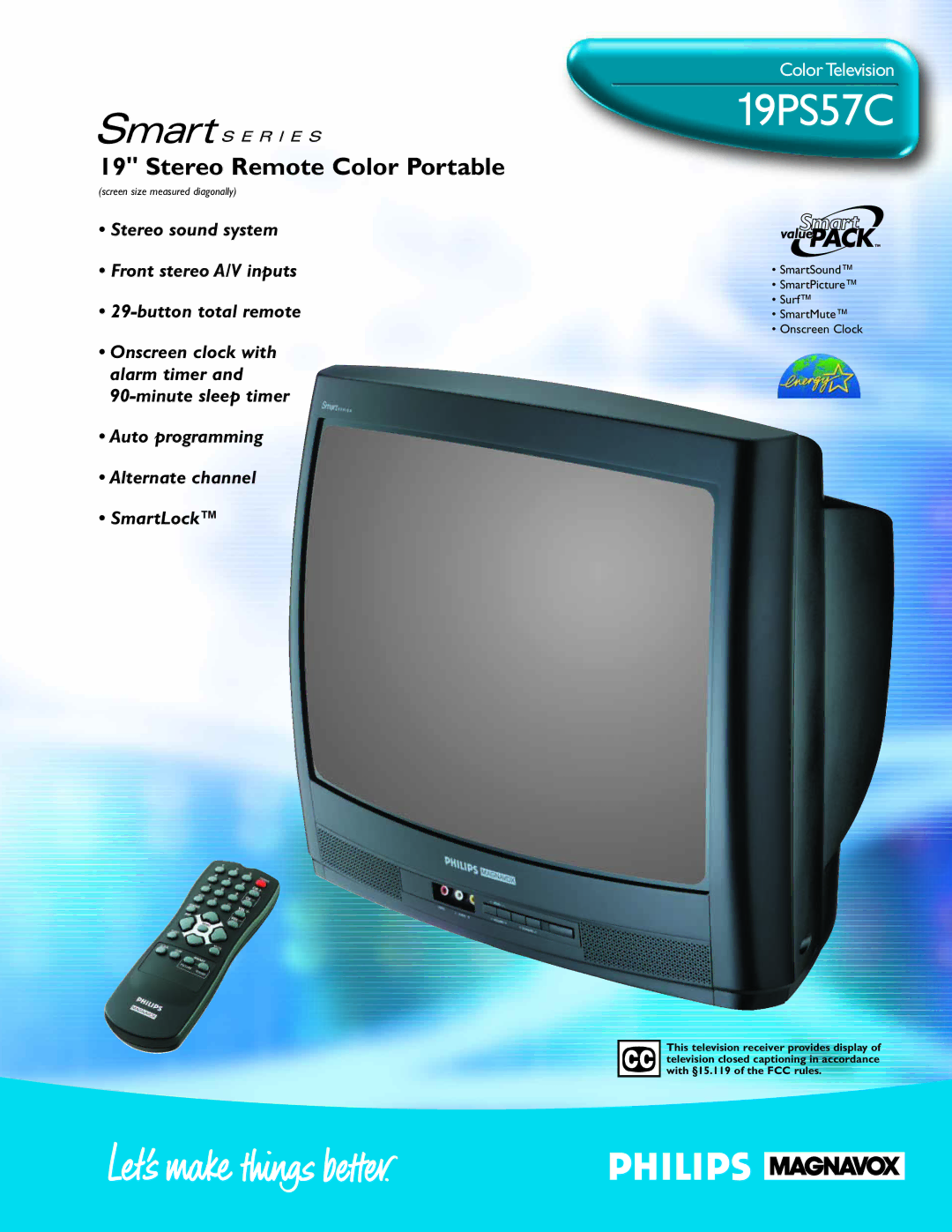 Philips 19PS57C manual 