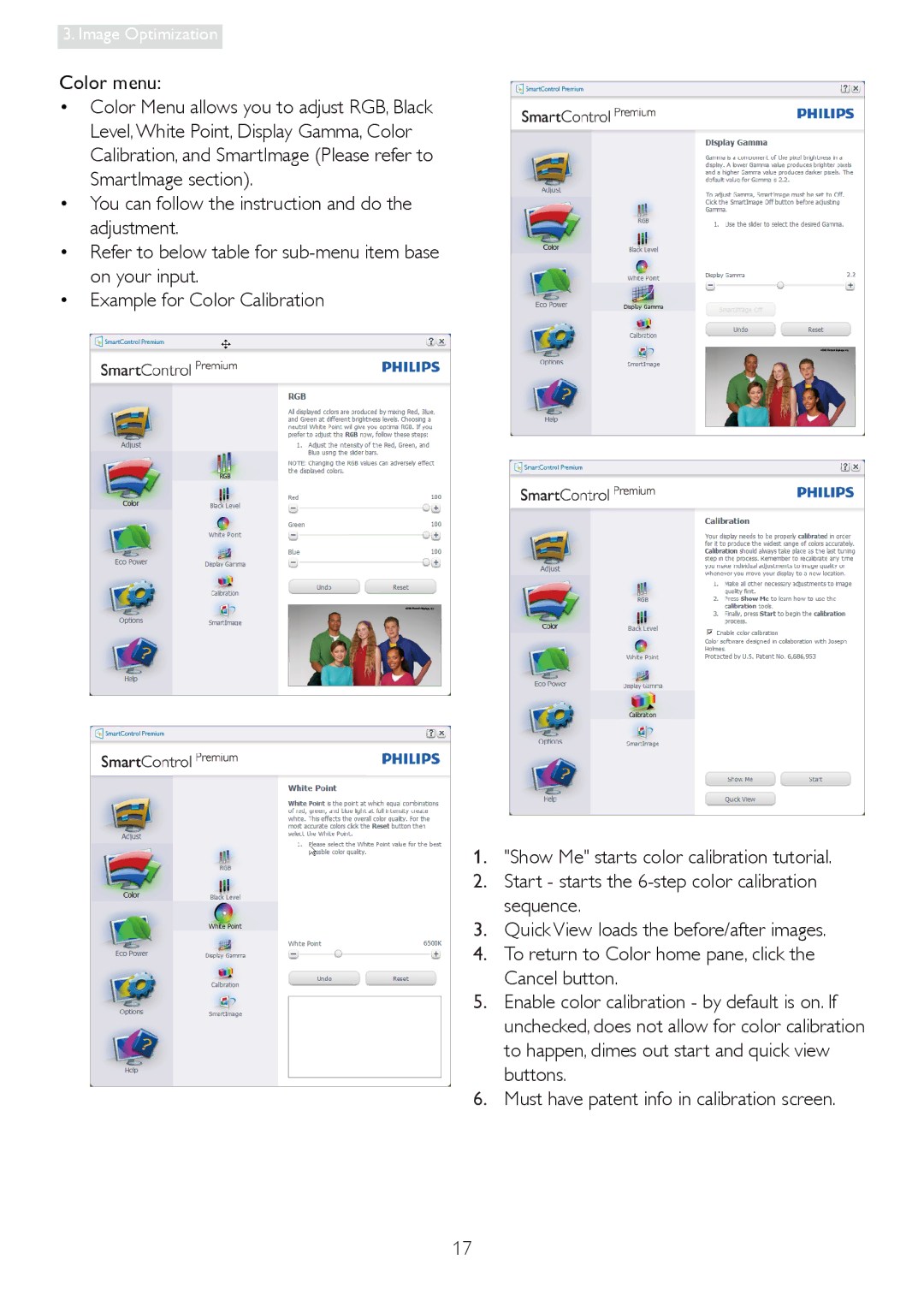 Philips 19S4LM, 19S4LA, 19S4LC, 19S4LSB user manual Color menu 