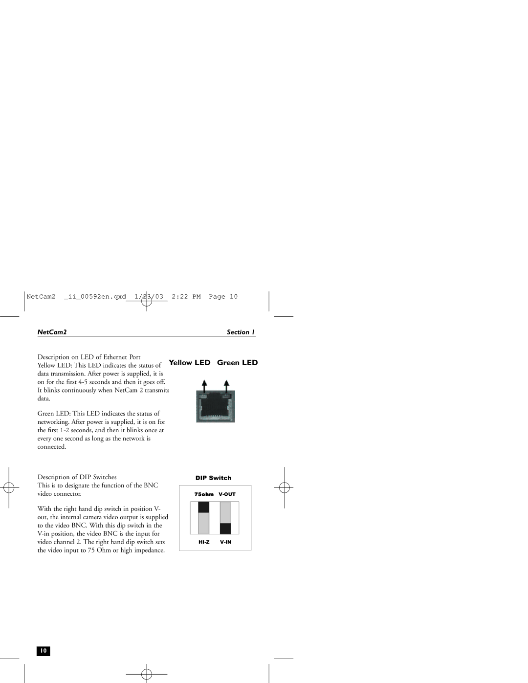 Philips 2 installation instructions DIP Switch 