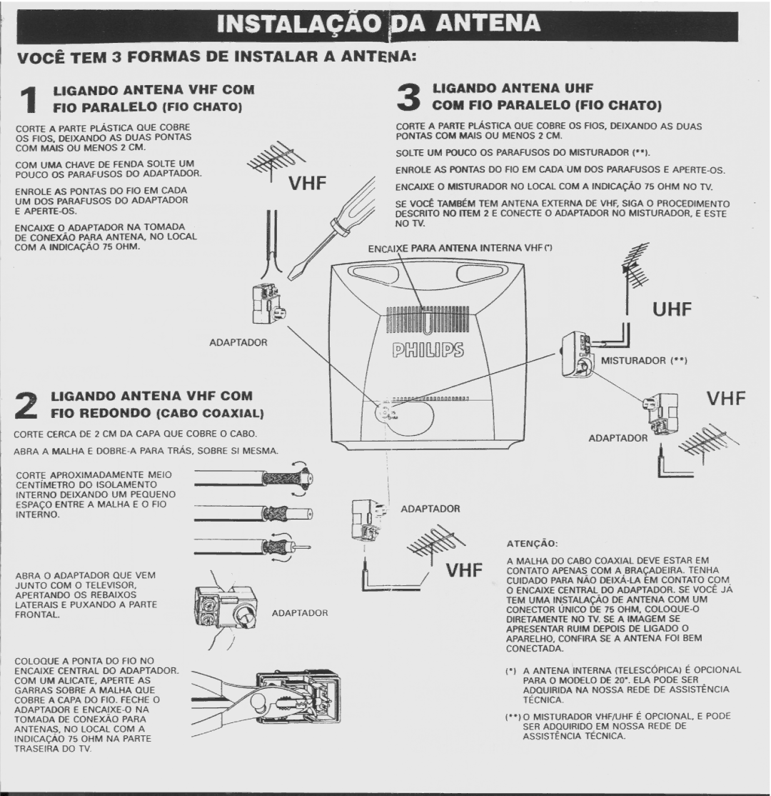 Philips 14 PT 110A, 20 PT 120A manual 