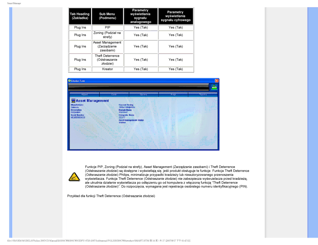 Philips 200CW8 user manual Pip 