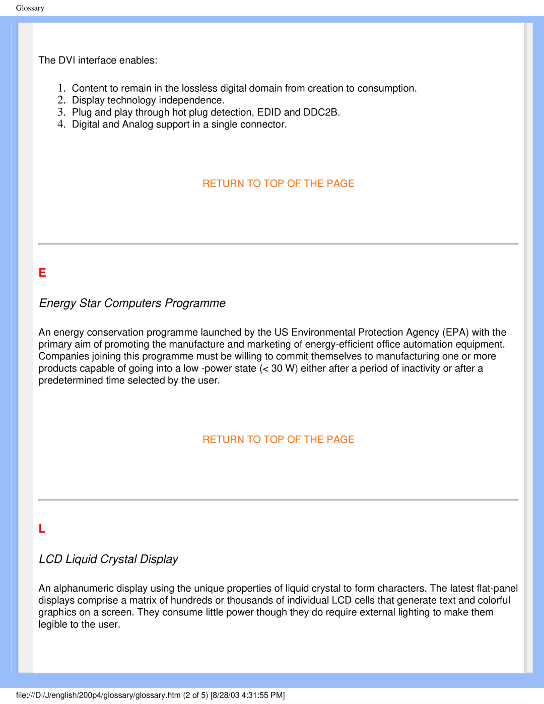 Philips 200P4 user manual Energy Star Computers Programme 