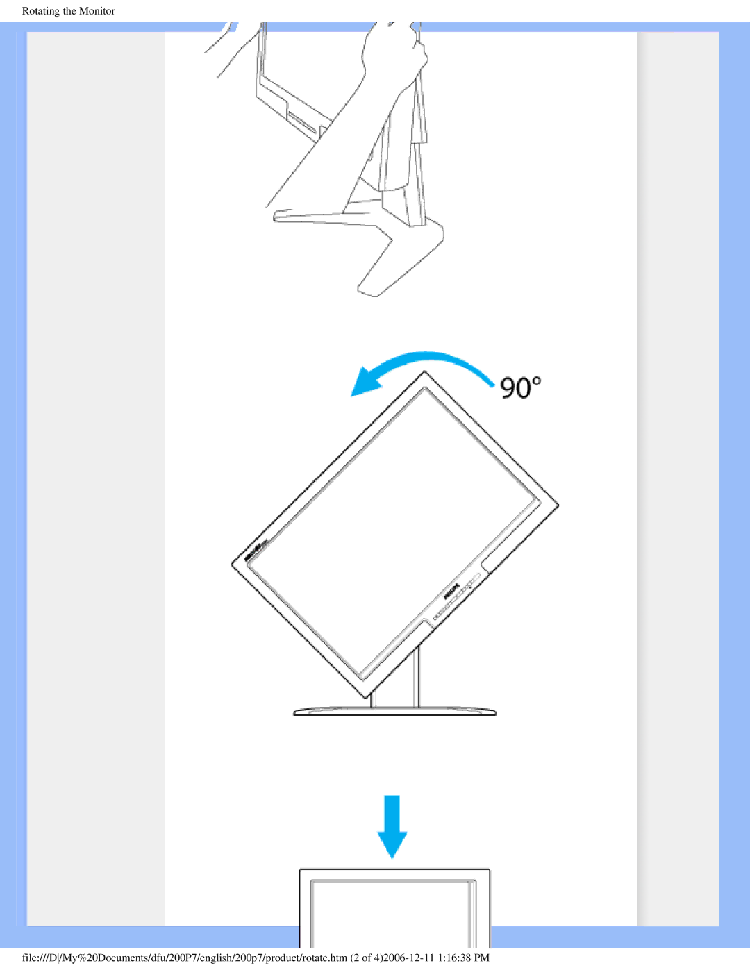 Philips 200p7 user manual 