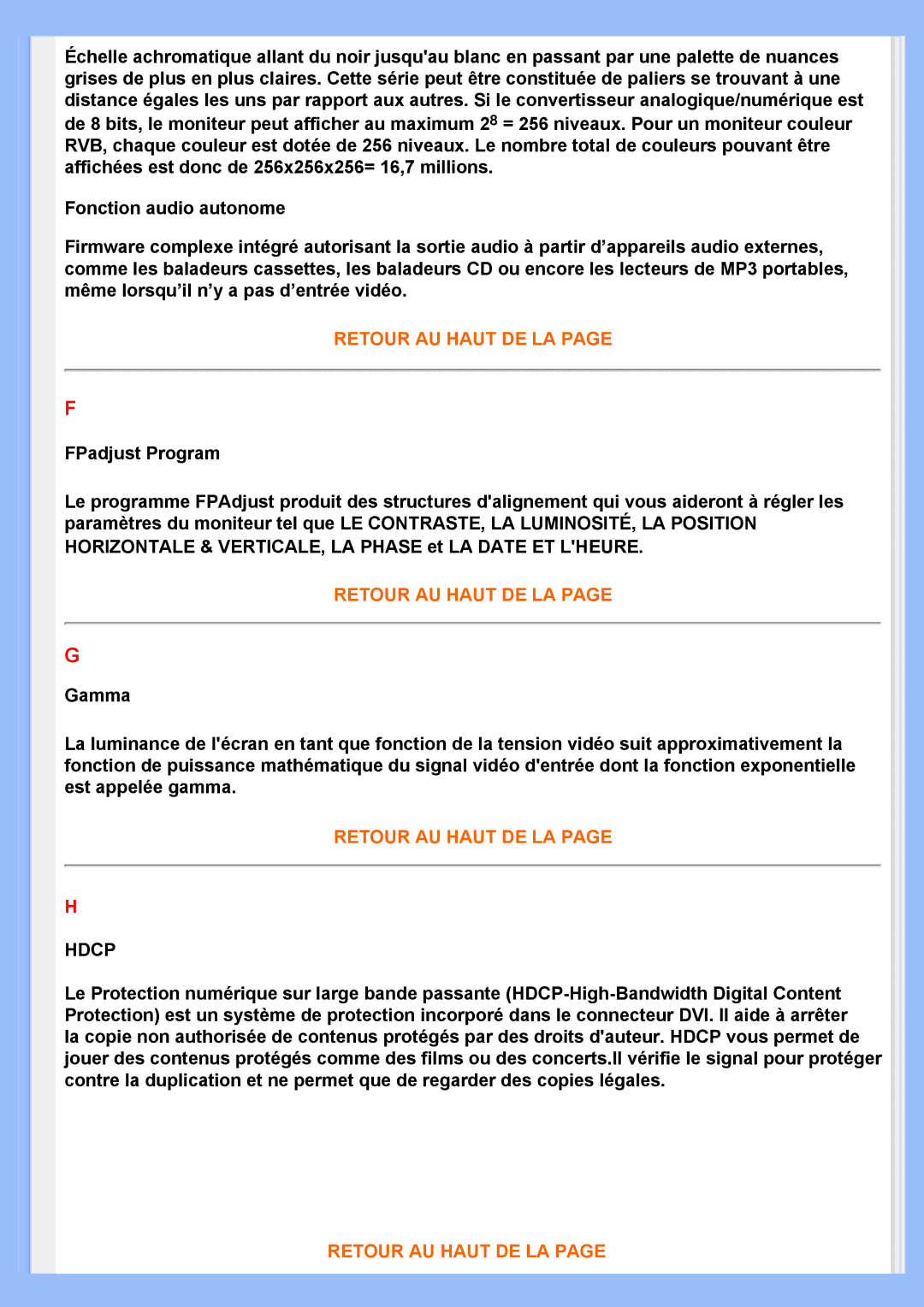 Philips 200VW8 user manual Hdcp 