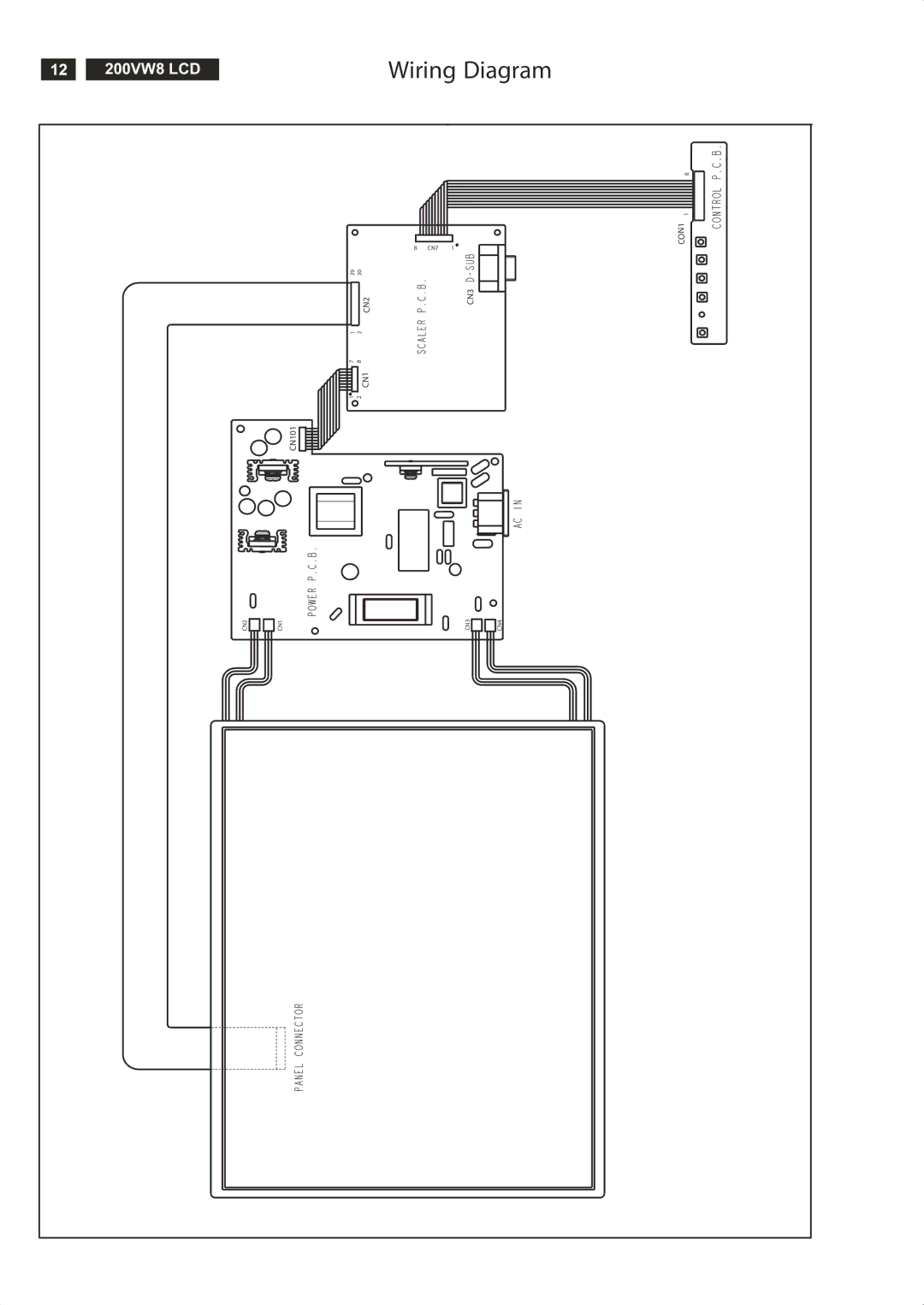 Philips 200VW8FB service manual Wiring Diagram 