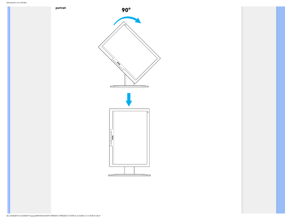 Philips 200WX7 user manual Portrait 