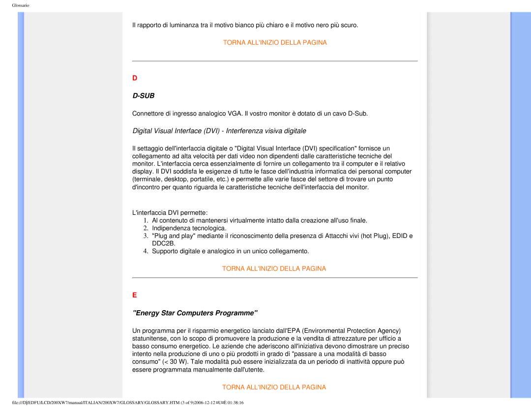 Philips 200XW7 user manual Sub 