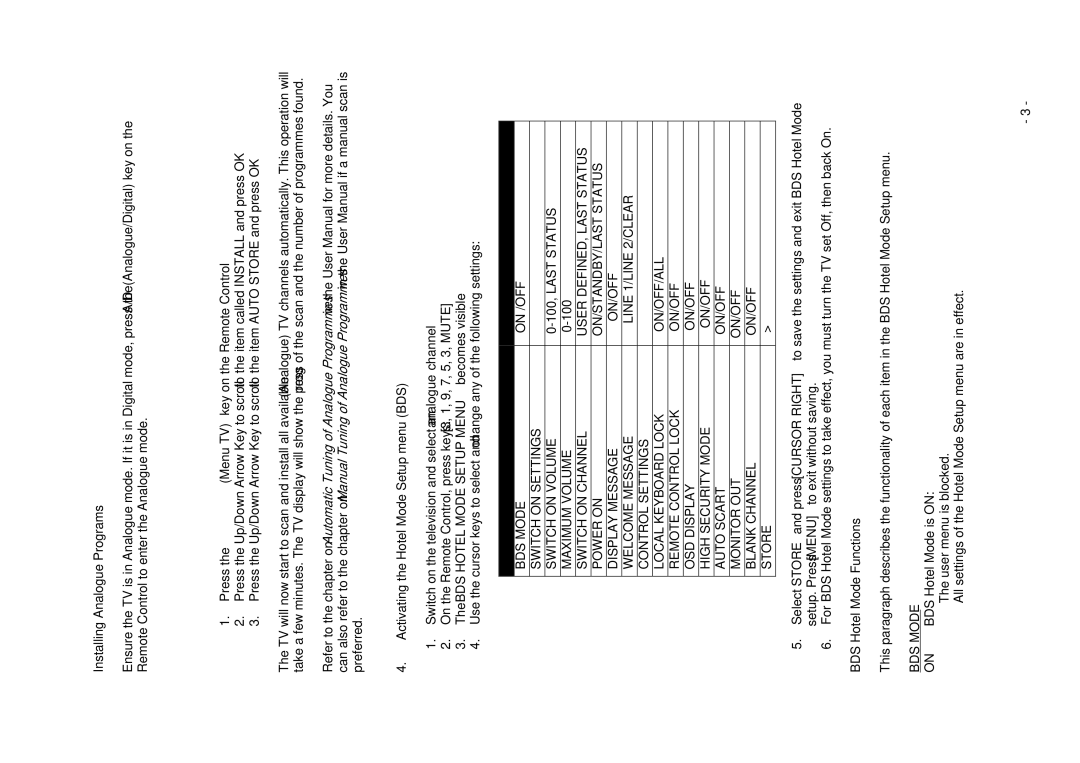 Philips 20/26/32HF5335D manual Switch on Settings 