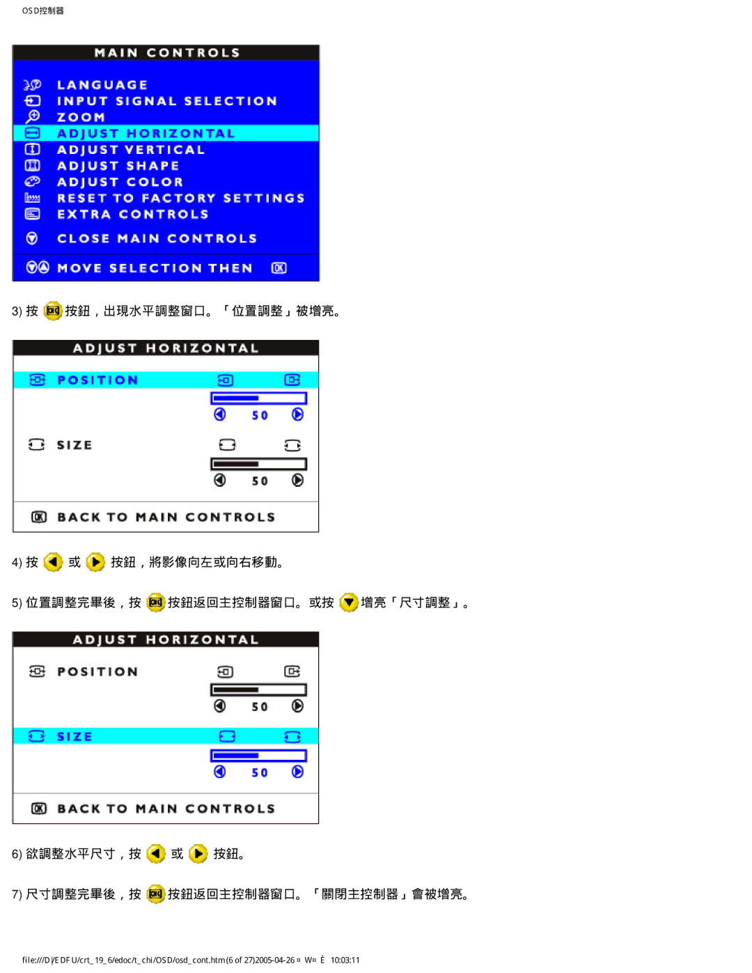 Philips 202P manual Osd控制器 