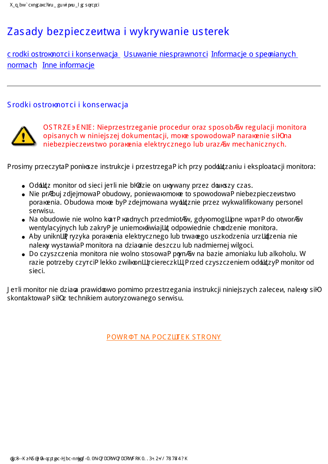 Philips 202P4 manual =Dvdg\EhslhfhĕwzdLZ\Nu\ZdqlhXvwhuhn, 6URGNLRVWURĪQRĞFLLNRQVHUZDFMD 