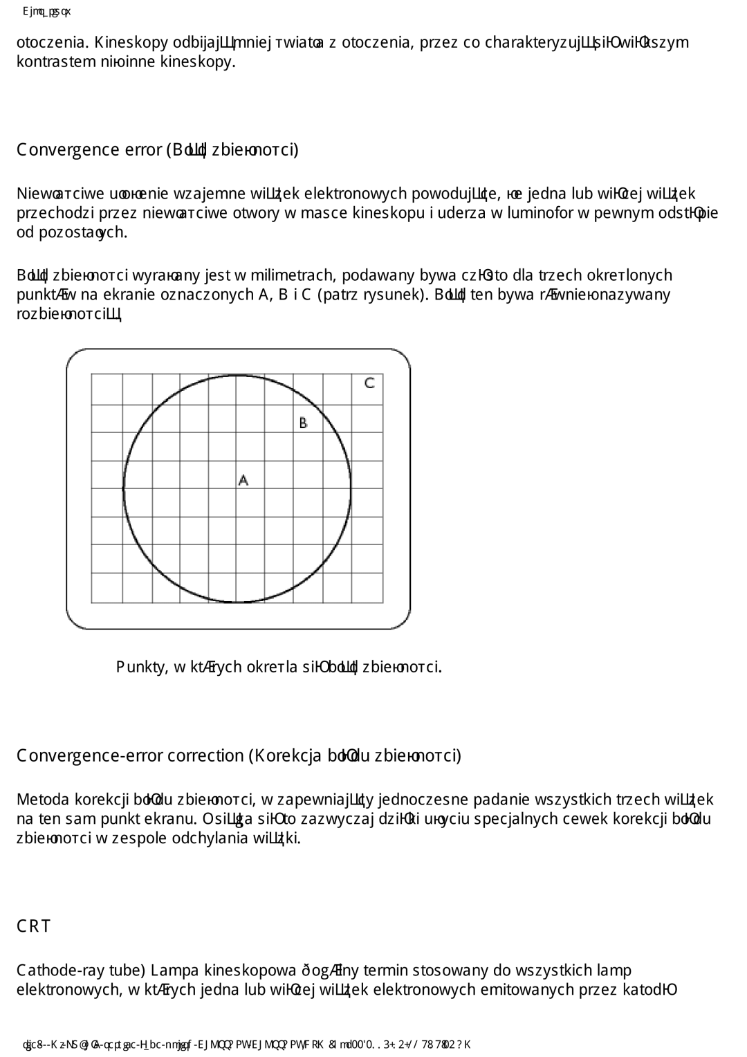 Philips 202P4 RQYHUJHQFHHUURU%áąGELHĪQRĞFL, RQYHUJHQFHHUURUFRUUHFWLRQ.RUHNFMDEáĊGXELHĪQRĞFL, RGSRRVWDá\FK 