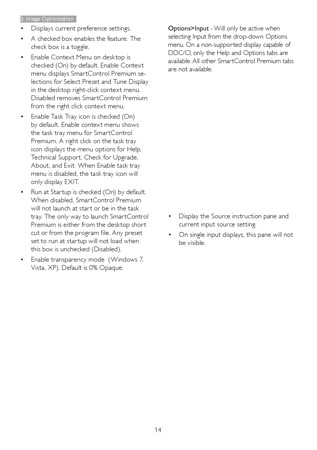 Philips 209CL2 user manual Image Optimization 