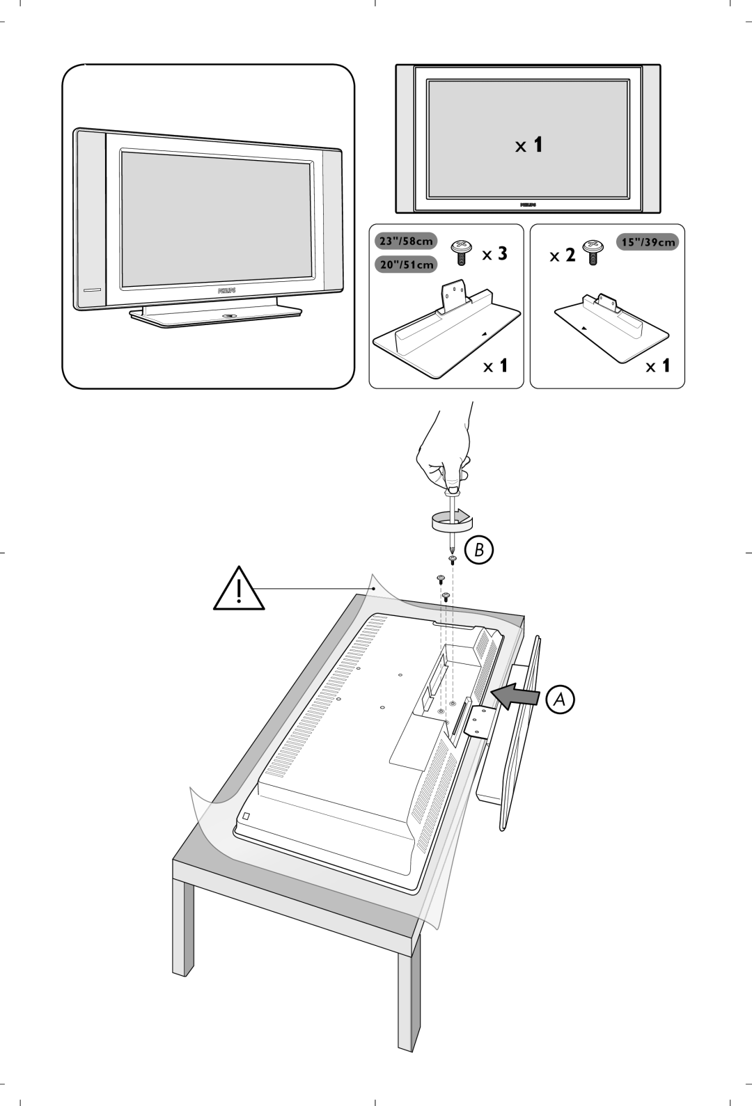 Philips 20PF5320/58 manual 23/58cm 