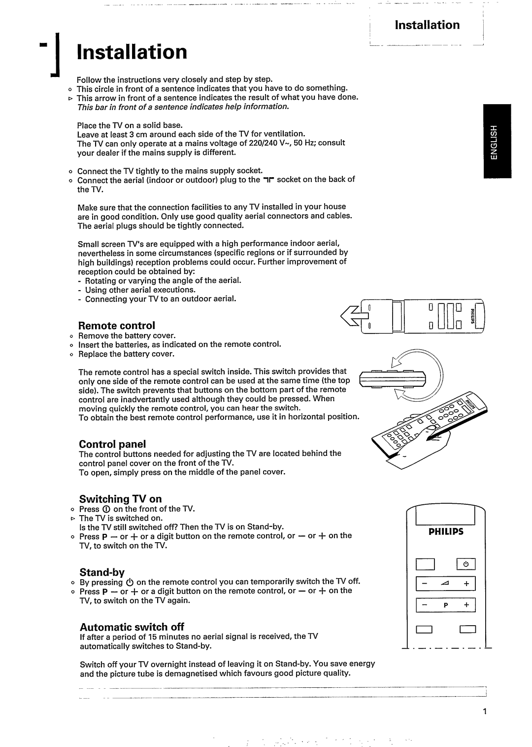 Philips 21AA3537, 21AA3547 manual 