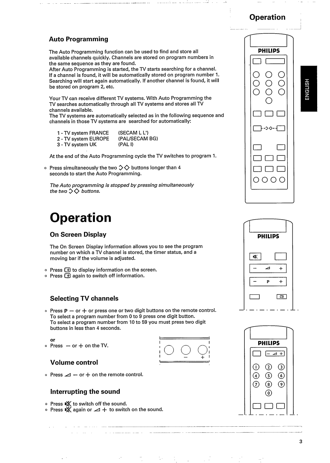 Philips 21AA3537, 21AA3547 manual 