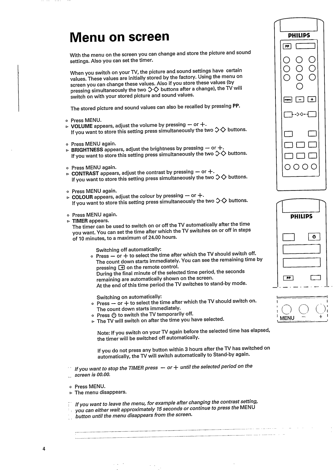 Philips 21PT164B, 21AA3557, 15AA3537, 21PT161B, 17AA3547 manual 