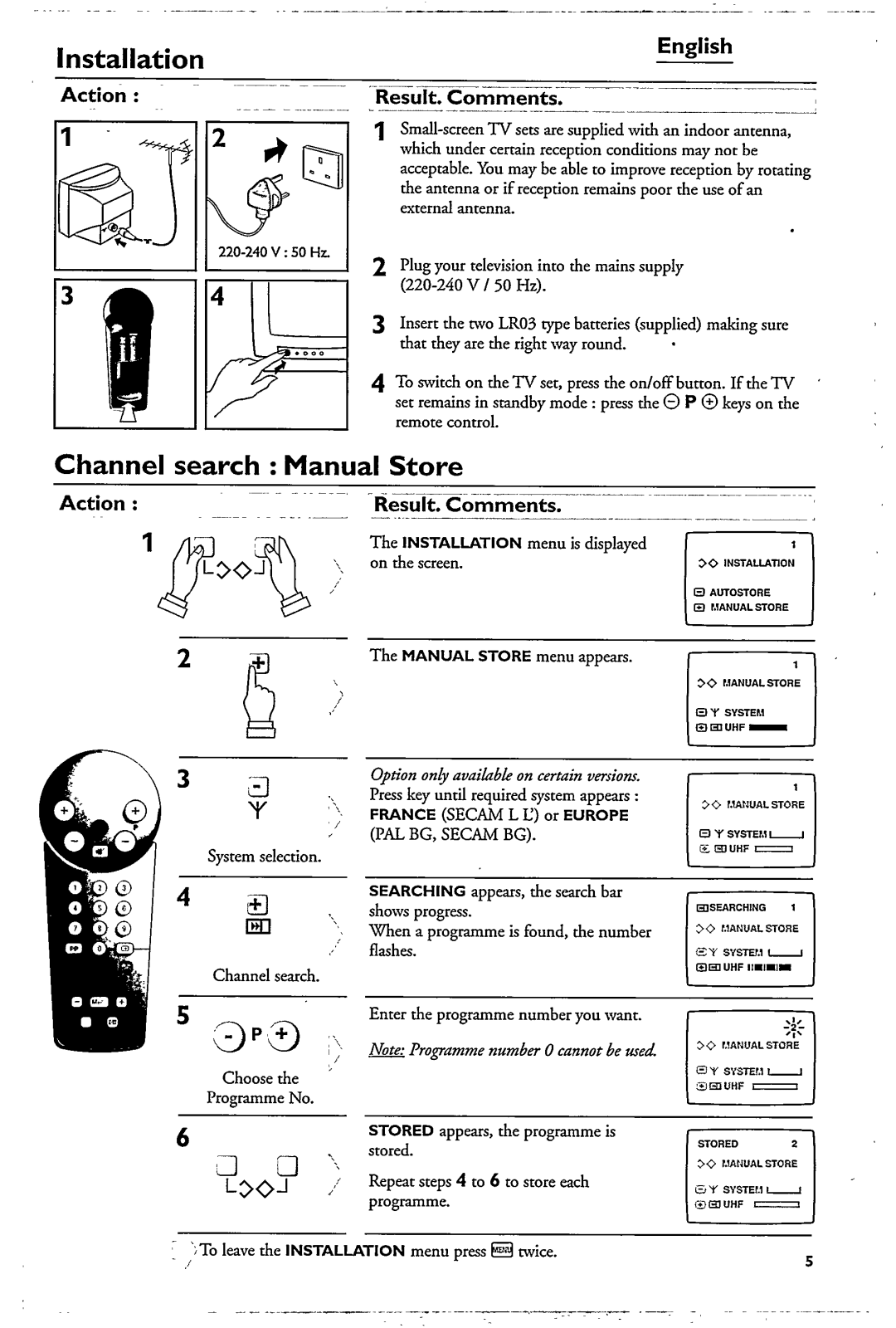 Philips 21PT1653, 14PT1553 manual 