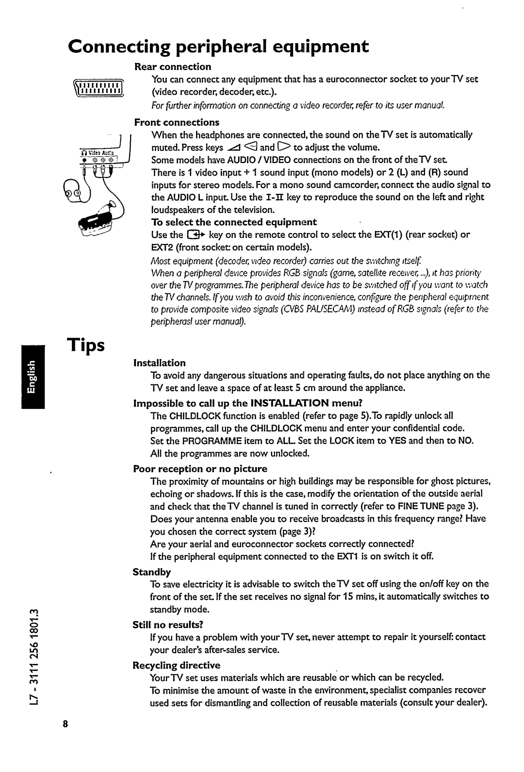 Philips 21PT1663 manual 