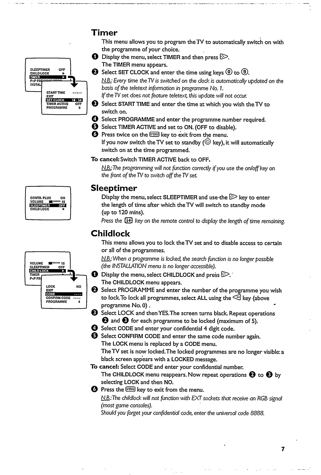 Philips 21PT1663 manual 