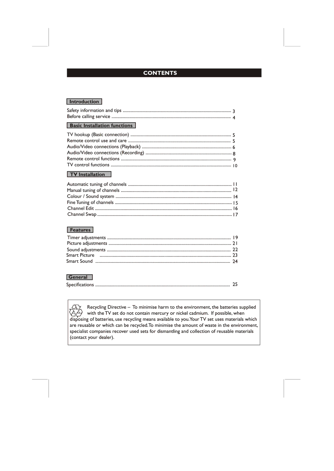 Philips 21PT3327, 14PT2117 user manual 