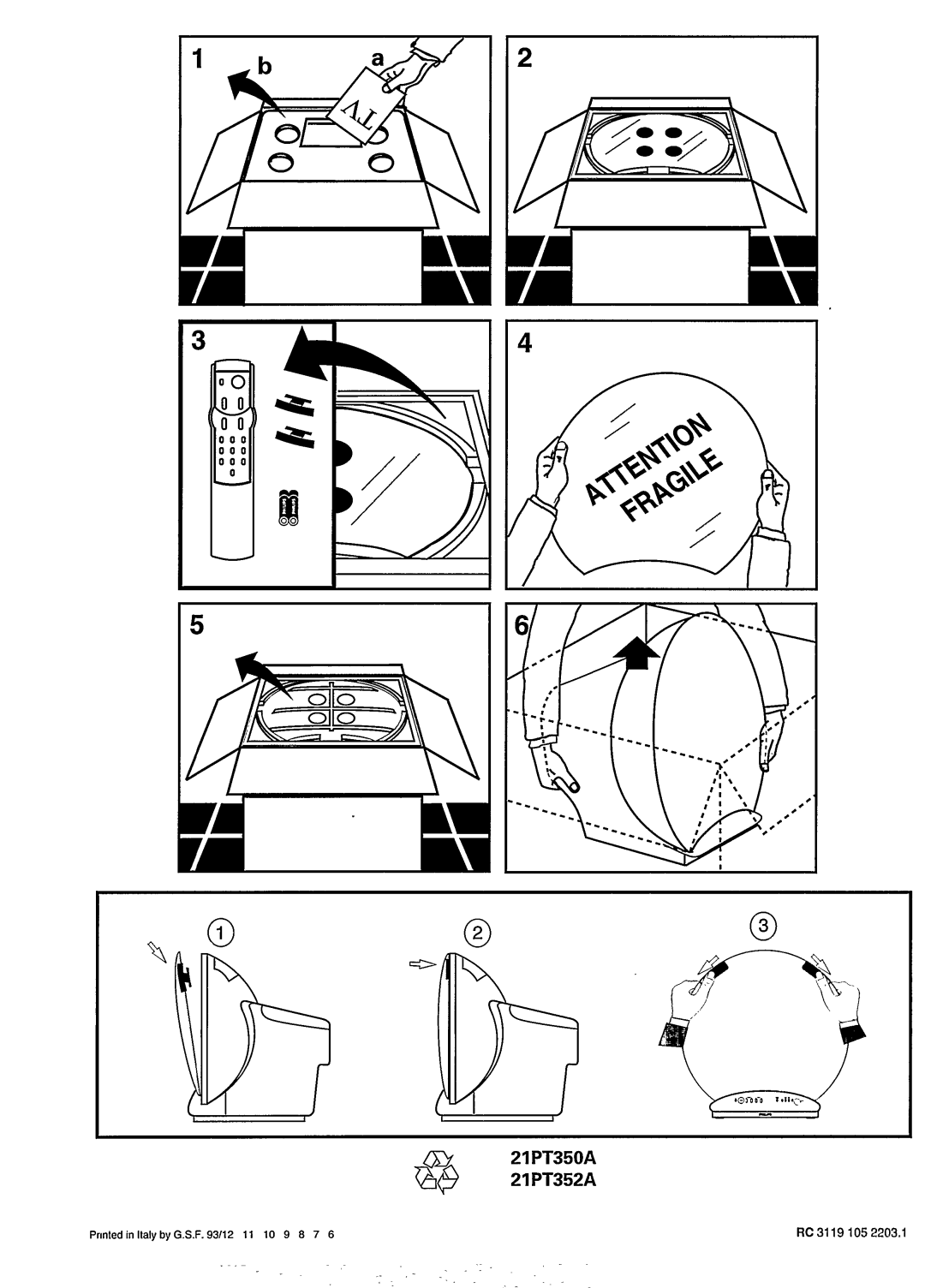 Philips 21PT352A/13 manual 