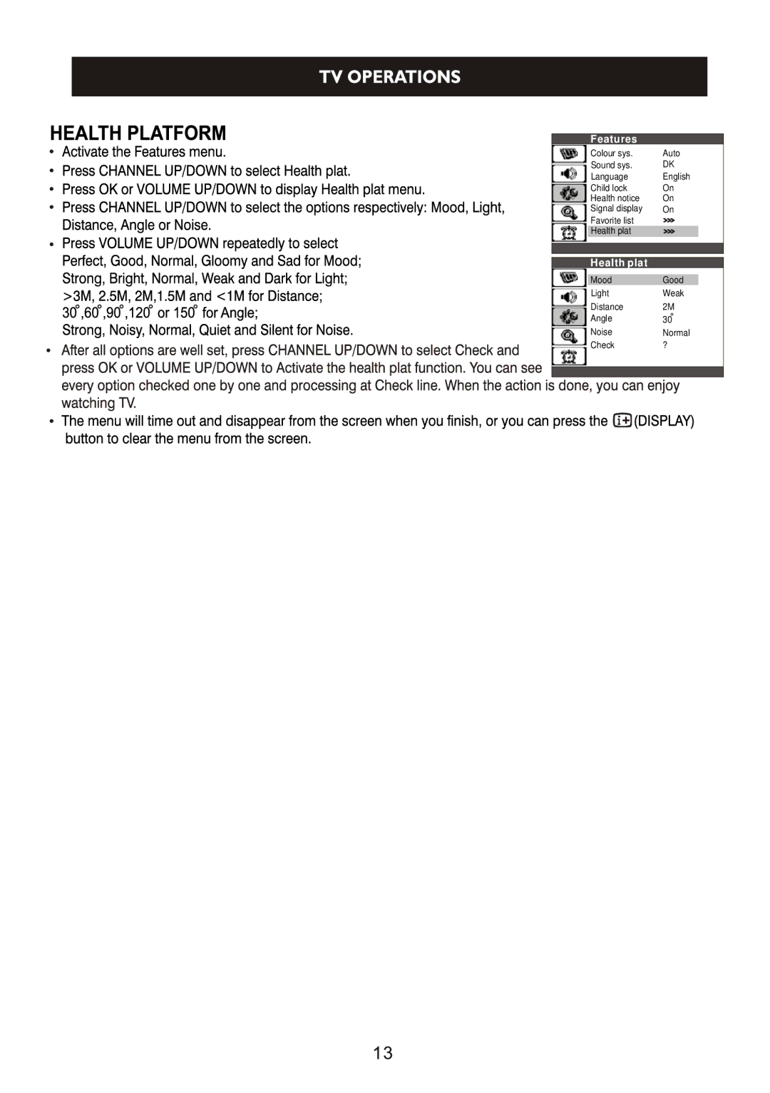 Philips 21PT3525/V7, 21PT4525/V7 manual Health plat 