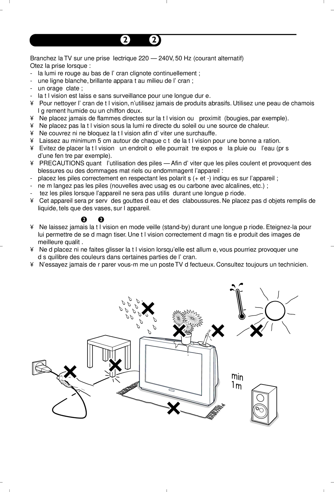 Philips 21PT5401 manual Informations de sécurité 