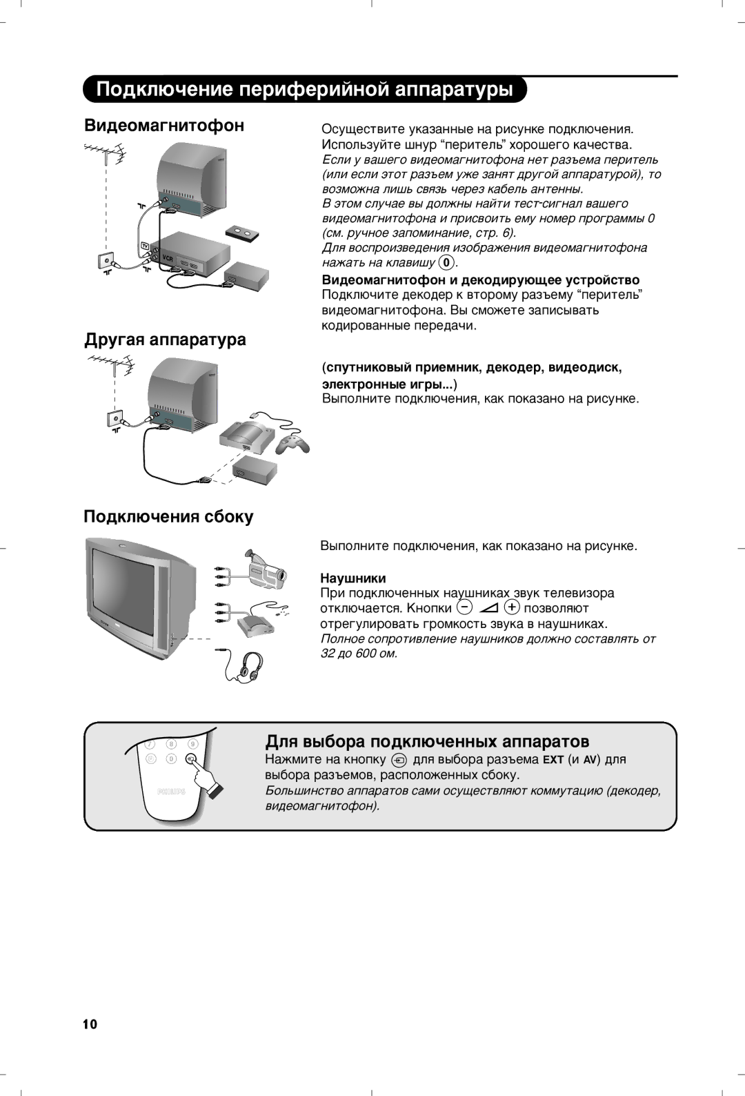 Philips 21PT5401 manual Èó‰Íî˛˜Âìëâ Ôâëùâëèìóè ‡Ôô‡‡Úû˚, ‡Û¯Ìëíë 