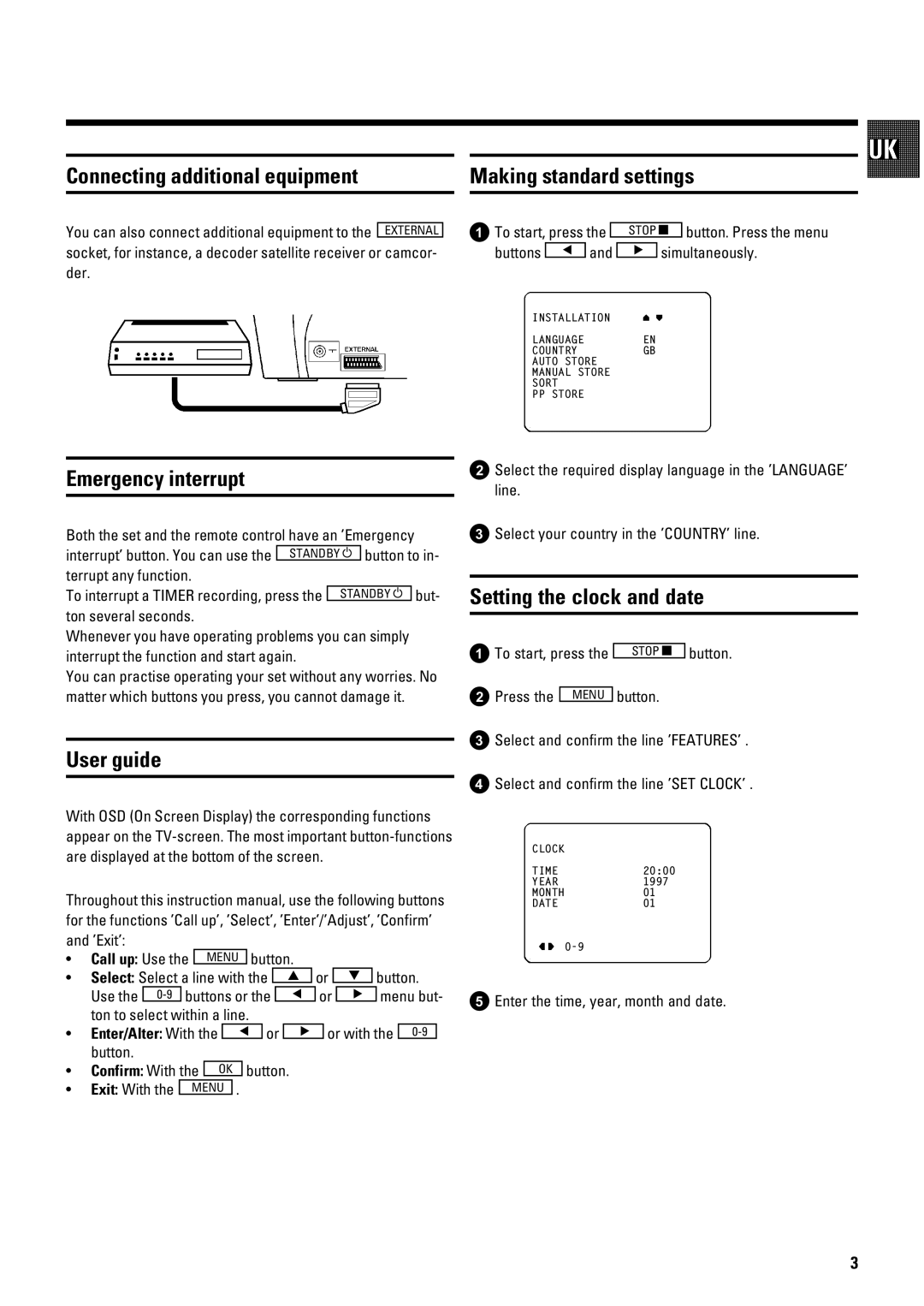 Philips 21PV288/05 operating instructions Vt t v tww 