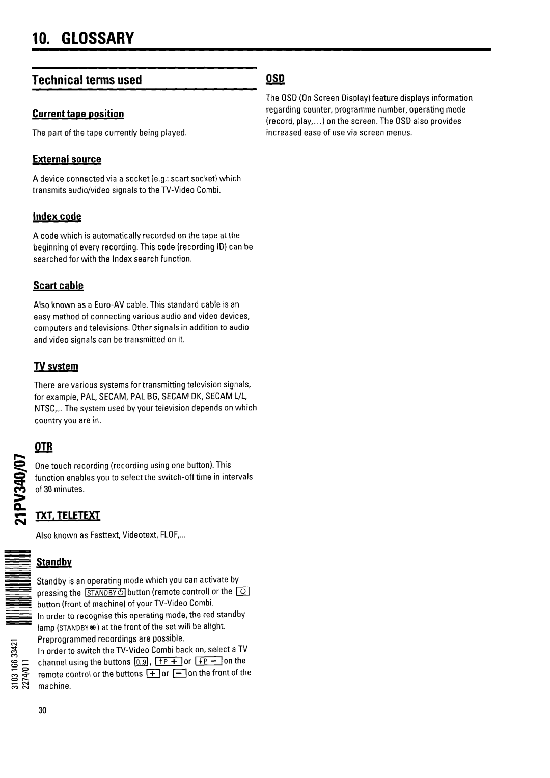 Philips 21PV340/07 manual 